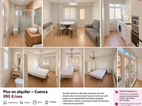 Fotografía del inmueble reportado: 990 €/mes — Cuenca, Cuenca