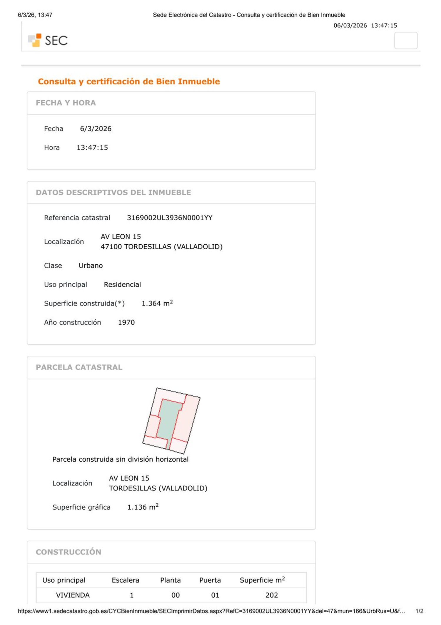 Suelo en venta, Tordesillas, Valladolid