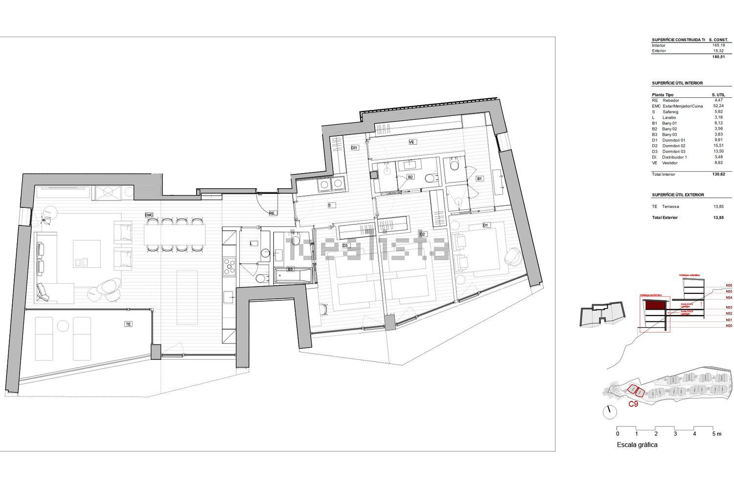 3-bedroom penthouse for sale in Els Vilars, Escaldes-Engordany · 11 of 37