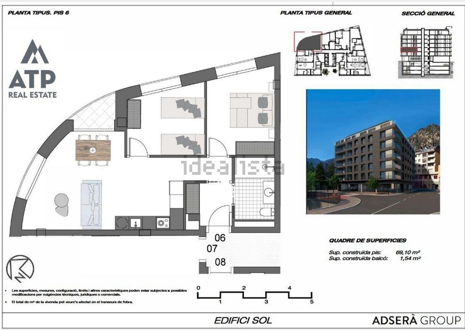 Piso de 2 habitaciones en venta en Andorra la Vella · 4 de 6