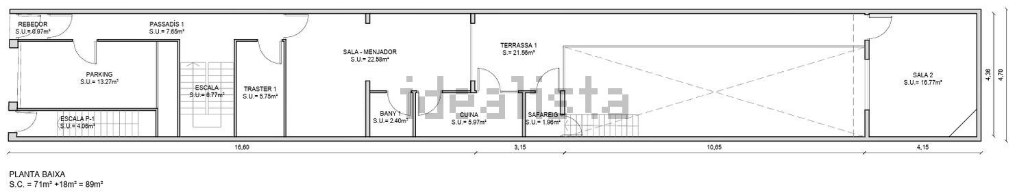 Chalet adosado en venta en Calle de Pi i Margall