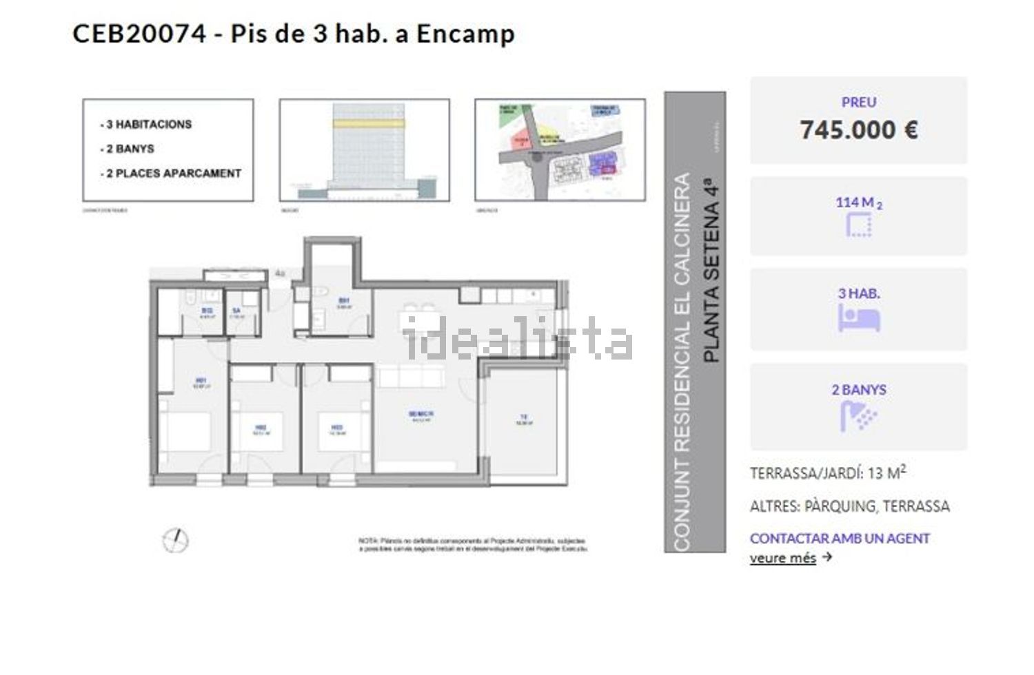 3-bedroom flat for sale in Encamp · 3 of 5