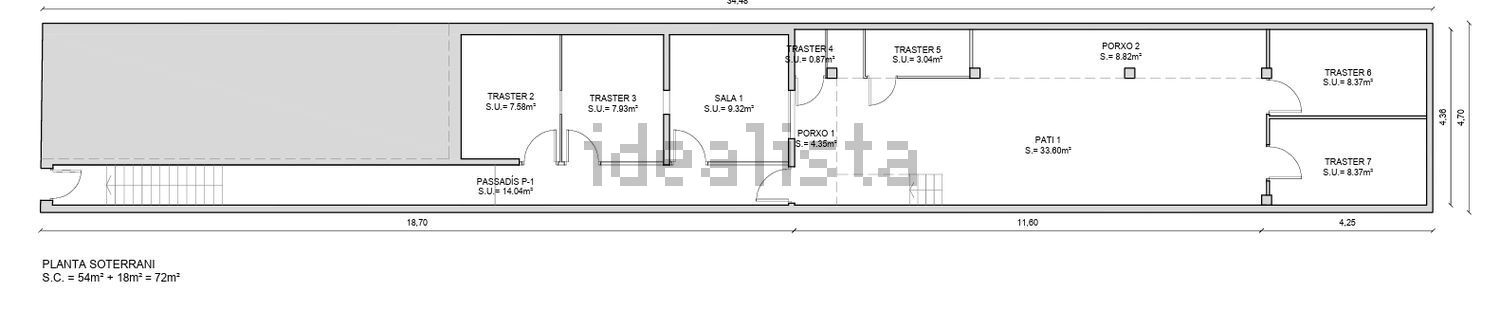 Chalet adosado en venta en Calle de Pi i Margall